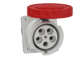 Ổ cắm âm dạng nghiêng IP67 4P+E 400V 125A MÃ 81295