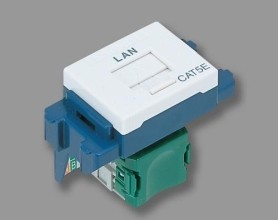Full_Phụ kiện các loại NRV3160W  Ổ cắm data CAT5