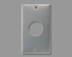 Mặt 1 thiết bị bằng nhôm lỗ tròn WN9514  Đường kính: 45.5mm