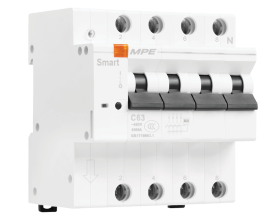 Cầu dao tự động thông minh MCBS 4 cực, 80A, 6kA mã MCBS-480