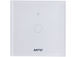 Mặt 1 công tắc hình vuông, điều khiển Wifi SWV1/SC