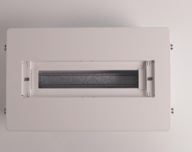 Tủ điện âm tường Panasonic BQDF12W31AV Mặt nhựa kín, mở ngang 12 đường màu trắng