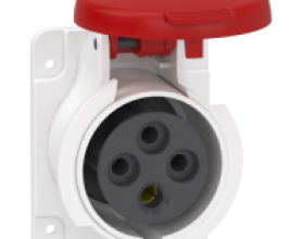 Ổ cắm âm dạng thẳng IP44 4P+E 400V 32A PKF32G435
