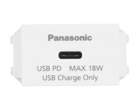 Wide_Ổ cắm USB WEF412417W-VN  1 cổng type C MÀU TRẮNG