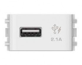 Ổ cắm sạc USB 2.1A đơn Concept 3031USB_WE