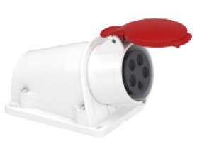 Ổ cắm nổi IP44 4P+E 400V 16A MÃ  PKF16W435