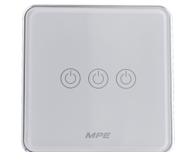 Mặt 3 công tắc hình vuông, điều khiển Zigbee SWV3/ZB