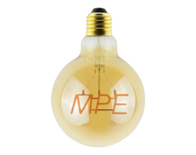 LED Bulb Filament MPE, thân đèn hình tròn 5W ánh sáng vàng FLM-MPE