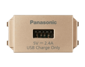 Wide_Ổ cắm USB WEF108107MYZ-VN 1 cổng màu vàng kim