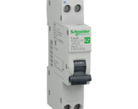 CẦU DAO TỰ ĐỘNG EASY9 - Slim RCBO Bảo vệ quá tải, 1P+N 4.5kA 30mA 25A [AC type] EZ9D33625