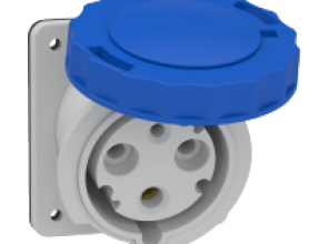 Ổ cắm âm dạng nghiêng IP67 2P+E 230V 63A MÃ 81278