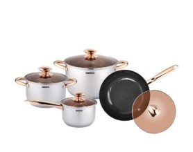 Bộ nồi chảo inox 304, D16-D-18-D24, D24