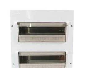 Tủ điện âm tường Nanoco NDP128 vỏ kim loại 20-28 đường