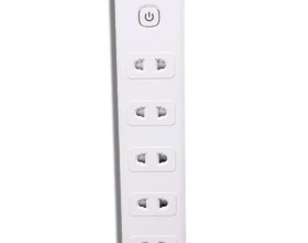 Ổ cắm có dây Nanoco NES5215-3  5 ổ cắm 2 chấu + 1 công tắc 5M