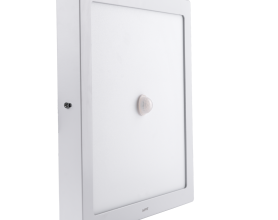 LED Panel ốp nổi nhôm, mặt vuông, cảm biến chuyển động 24W ánh sáng trắng SSPL-24T/MS