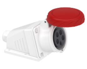 Ổ cắm nổi IP67 4P+E 400V 16A MÃ PKF16W735