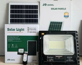 Đèn pha năng lượng mặt trời Jindian công suất 200W JD-8200L