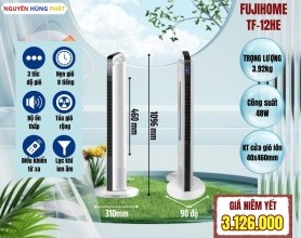 Quạt tháp điện tử cao cấp Fujihome TF-12HE