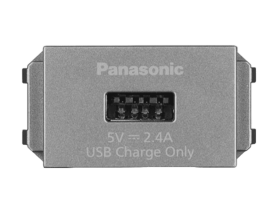 Wide_Ổ cắm USB WEF108107MYH-VN 1 cổng màu xám kim