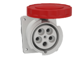 Ổ cắm âm dạng nghiêng IP67 4P+E 400V 125A MÃ 81295