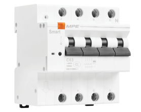Cầu dao tự động thông minh MCBS 4 cực, 32A, 6kA mã MCBS-432