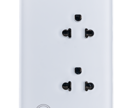 Mặt ổ cắm đôi 3 chấu, điều khiển Wifi SO2/SC