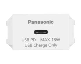 Wide_Ổ cắm USB WEF412417W-VN  1 cổng type C MÀU TRẮNG