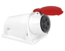 Ổ cắm nổi IP44 4P+E 400V 32A MÃ PKF32W435