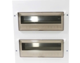Tủ điện âm tường Nanoco NDP126 vỏ kim loại 18-26 đường