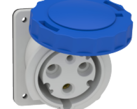 Ổ cắm âm dạng nghiêng IP67 2P+E 230V 63A MÃ 81278