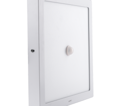 LED Panel ốp nổi nhôm, mặt vuông, cảm biến chuyển động 24W ánh sáng trắng SSPL-24T/MS