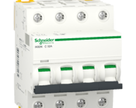 CẦU DAO TỰ ĐỘNG iK60N MCB 4P, 6kA ,400V 10A, Mã A9K24410