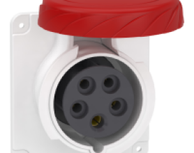 Ổ cắm âm dạng thẳng IP67 4P+E 400V 32A PKF32G735