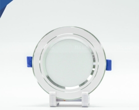 Âm trần khối đúc TOS 9W viền bạc – Đơn sắc