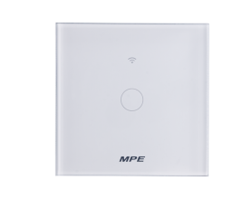 Mặt 1 công tắc hình vuông, điều khiển Wifi SWV1/SC