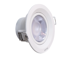 LED Downlight âm trần Chiếu điểm, Điều chỉnh hướng sáng, mặt tròn 9W ánh sáng trắng DLA2R-9T