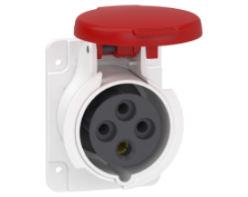 Ổ cắm âm dạng thẳng IP44 3P+E 400V 16A PKF16G434