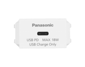 Wide_Ổ cắm USB WEF412417W-VN  1 cổng type C MÀU TRẮNG