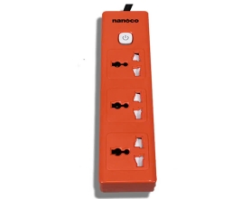 Ổ cắm có dây Nanoco NES3320-5  3 ổ cắm đa năng + 1 công tắc 5m