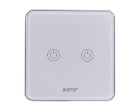 Mặt 2 công tắc hình vuông, điều khiển Zigbee SWV2/ZB