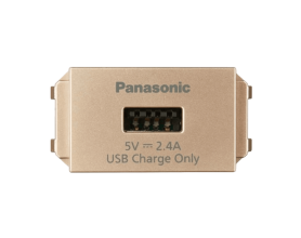 Wide_Ổ cắm USB WEF108107MYZ-VN 1 cổng màu vàng kim