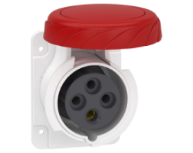 Ổ cắm âm dạng thẳng IP67 3P+E 400V 16A PKF16G734
