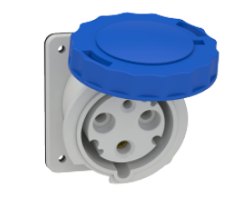 Ổ cắm âm dạng nghiêng IP67 2P+E 230V 63A MÃ 81278