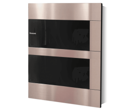Tủ điện âm tường Panasonic BQDX24G11AV Mặt nhựa, nắp kính mở dọc 24 đường màu vàng kim