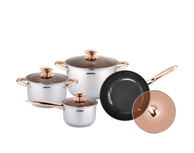 Bộ nồi chảo inox 304, D16-D-18-D24, D24