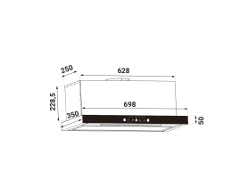 MÁY HÚT MÙI ÂM TỦ VẪY TAY KF - TH1700B
