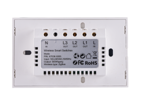Mặt 3 công tắc, điều khiển Zigbee SW3/ZB