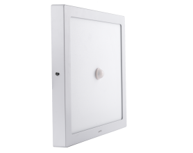 LED Panel ốp nổi nhôm, mặt vuông, cảm biến chuyển động 24W ánh sáng trắng SSPL-24T/MS