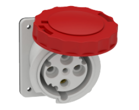 Ổ cắm âm dạng nghiêng IP67 3P+E 400V 63A MÃ 81282