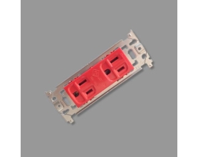 Ổ cắm đôi có dây nối đất WN1518R
